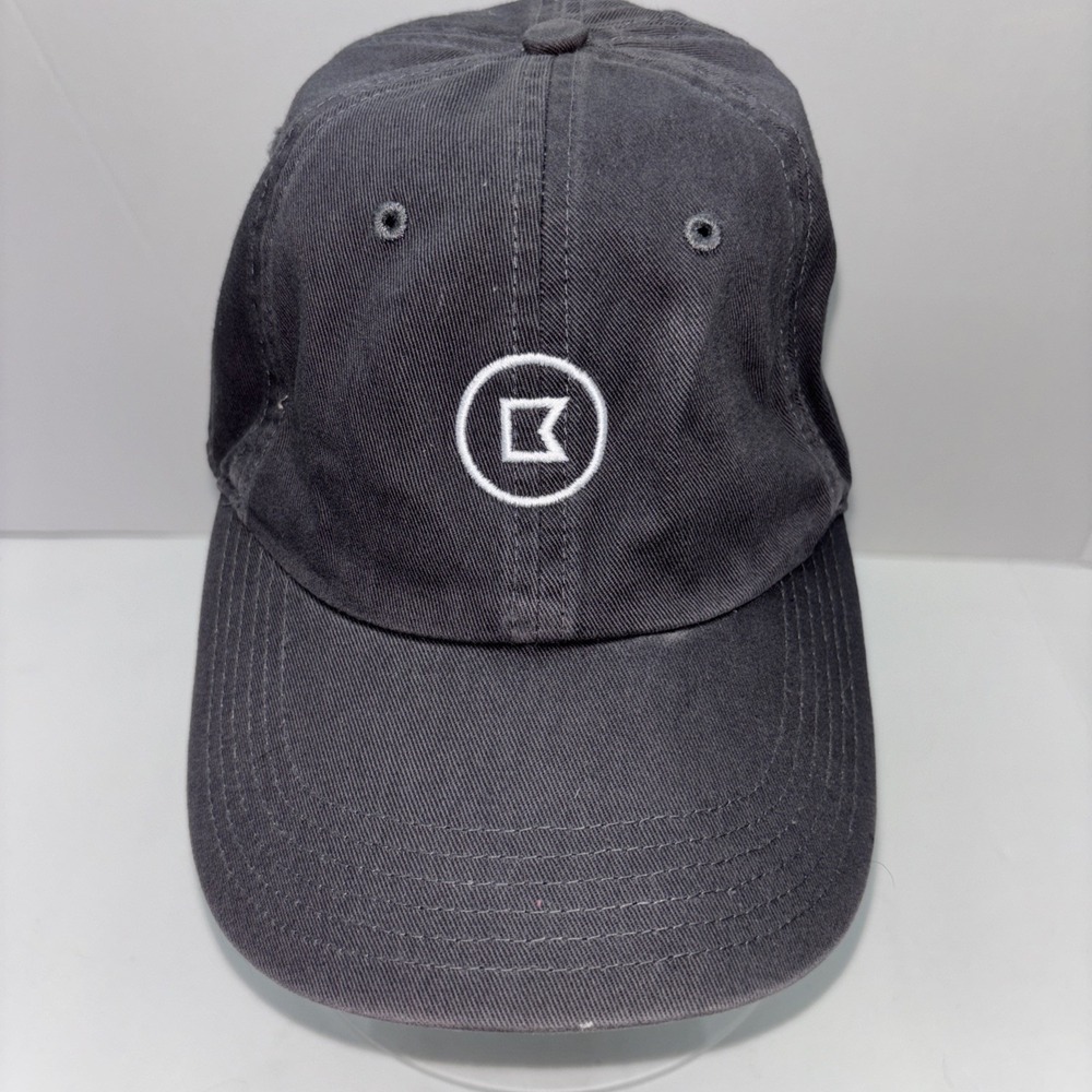 Pinterest Hat Mens Richardson Cap Gray Embroidered Logo Strapback Adjustable